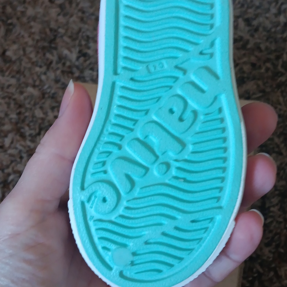 Native Brand Glitter Slip-On Shoes - Pink and Blue New In Box - Picture 7 of 7